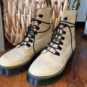 Leona Nubuck Leather Lace Up Boot